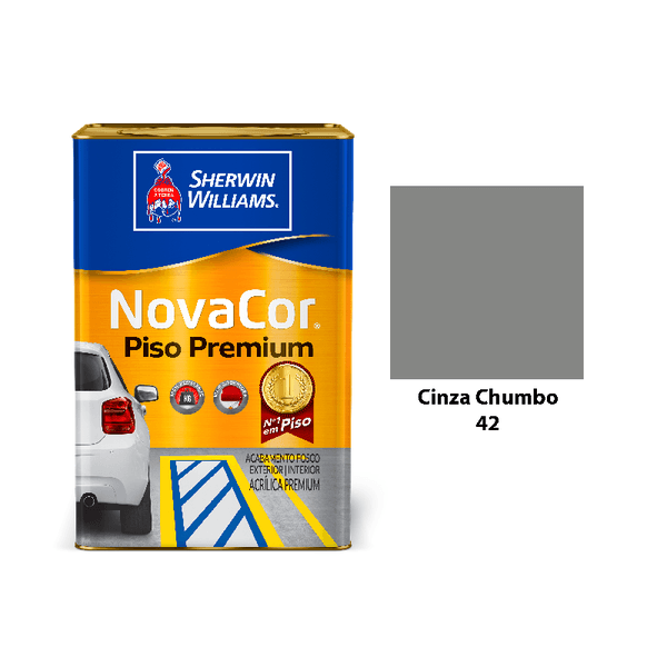 NOVACOR PISO PREMIUM CINZA CHUMBO 18LTS