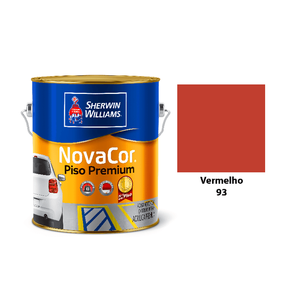 NOVACOR PISO PREMIUM VERMELHO 3,6GL