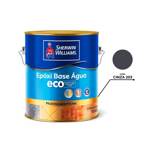 EPÓXI BASE ÁGUA ECO CINZA 203 3,6L SW