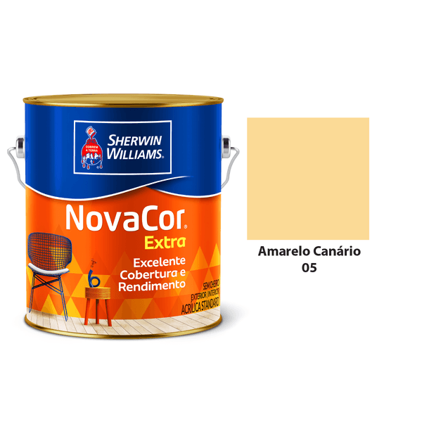 NOVACOR ACR EXTRA FOSCO AMARELO CANARIO 3,6L