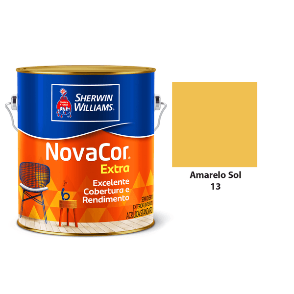 NOVACOR ACR EXTRA FOSCO AMARELO SOL 3,6L