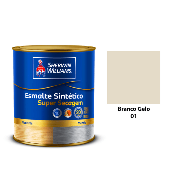ESMALTE SUPER SECAGEM BRILHANTE BRANCO GELO 900ML