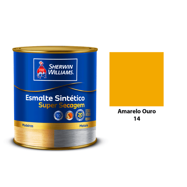ESMALTE SUPER SECAGEM BRILHANTE AMARELO OURO 900ML