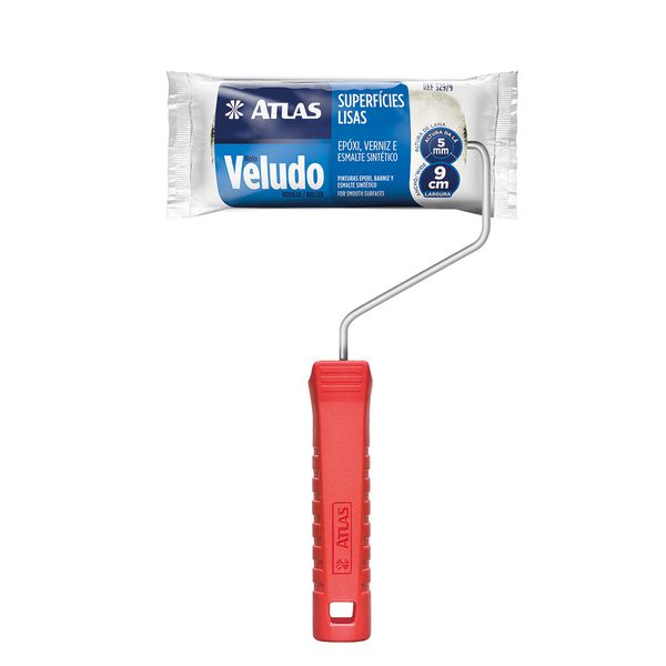 ATLAS ROLO VELUDO LA NATURAL 9CM 