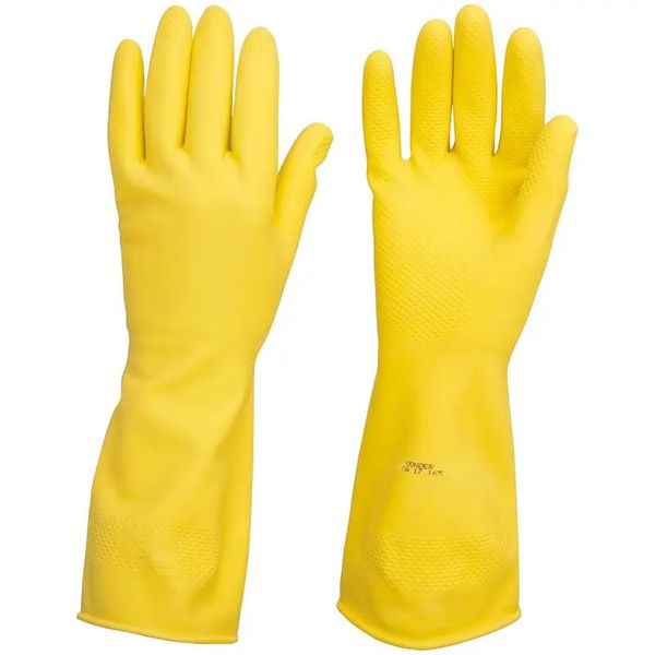 NOVE54 LUVA LATEX AMARELA COM FORRO TAM XG