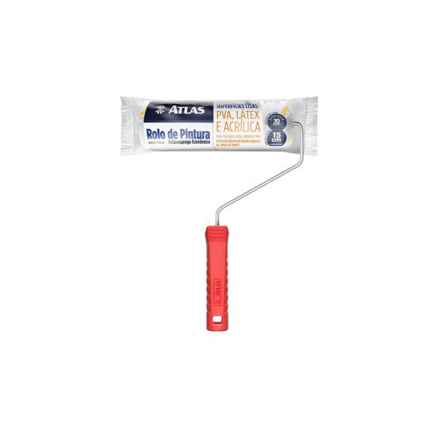 ATLAS ROLO DE PINTURA ANTIRESPINGO ECONOMICO 15CM