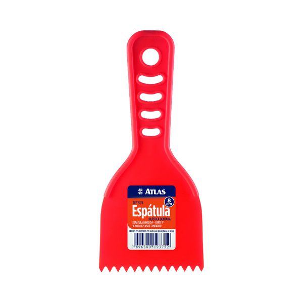 ATLAS ESPATULA PLASTICA DENTADA 8CM 