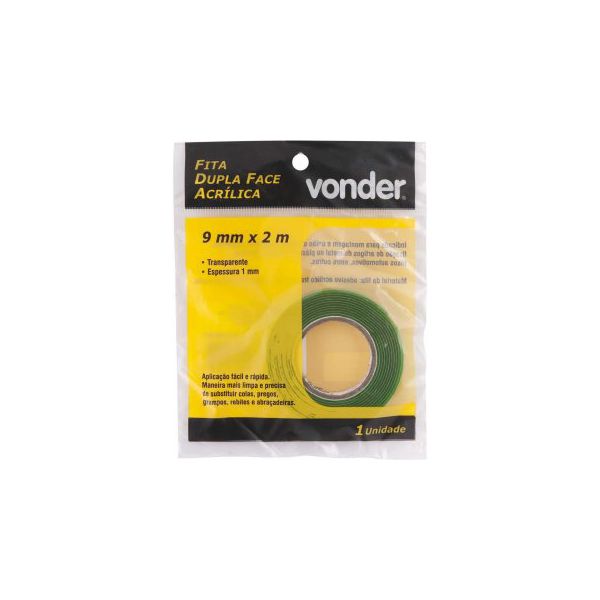 VONDER FITA DUPLA FACE ACRILICA 09MMX02M 