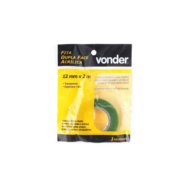VONDER FITA DUPLA FACE ACRILICA 12MMX02M 