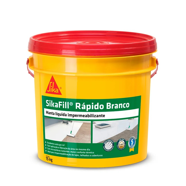 SIKA SIKAFILL RAPIDO MANTA LIQUIDA BRANCO 15KG