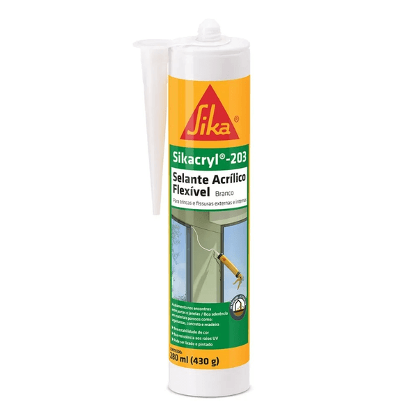 SIKA SIKACRYL 203 SELANTE FLEXIVEL BRANCO 280ML