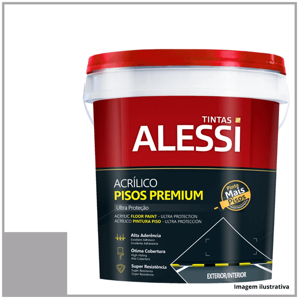 ALESSI PISO PREMIUM CINZA BALDE 18LTS