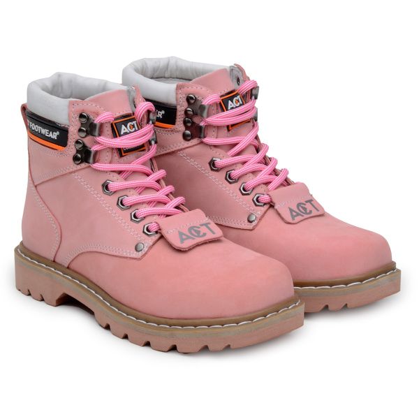 Bota Feminina de Couro Second Shift Rose Act Footwear