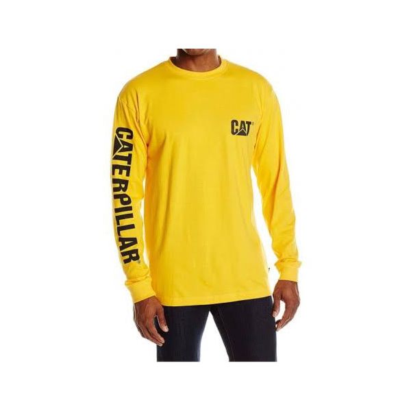 Camiseta Masculina Manga Comprida c/ Proteção UV - Amarelo