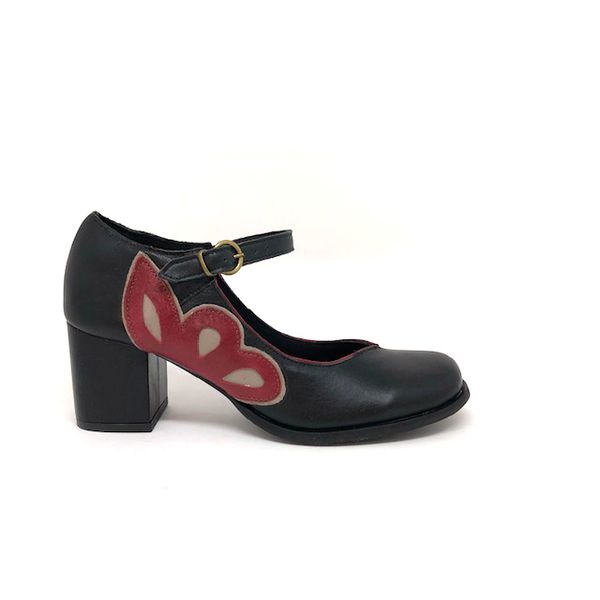 Sapato Manuela - Preto com Rubi