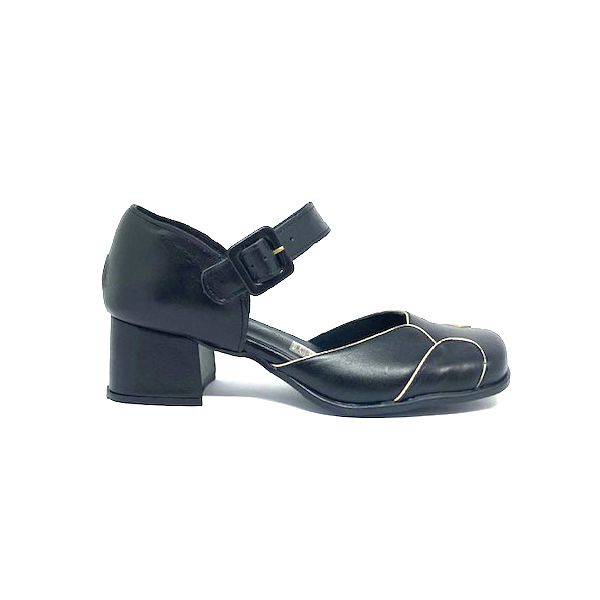 Sapato Marina - preto com creme