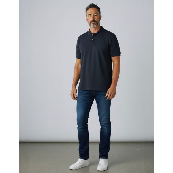 Camisa Gola Polo Piquet Marinho
