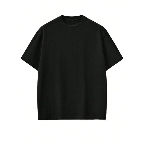 Camiseta Oversized 100% Algodão 30.1 Preto