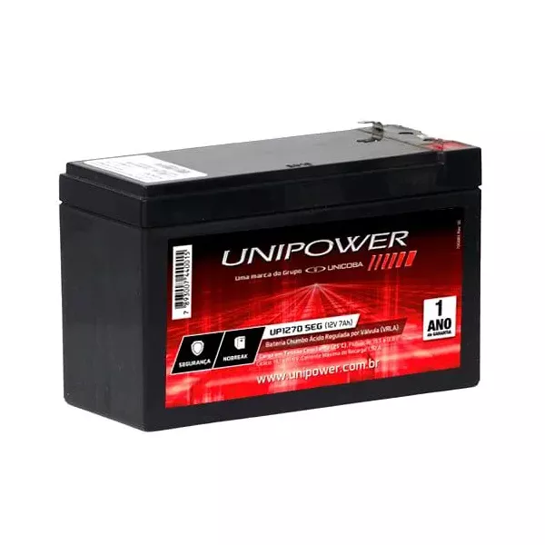 BATERIA NOBREAK 12V 7,0E - UP1270E - UNIPOWER
