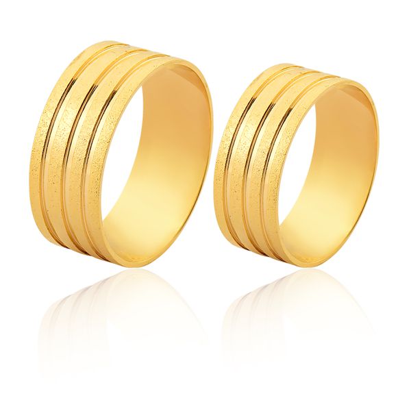 Alianças De Casamento Em Ouro 18k