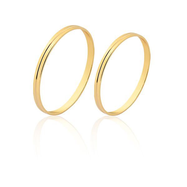 Alianças Em Ouro Delicadas - FA-1522-10K - Fábrica das Alianças