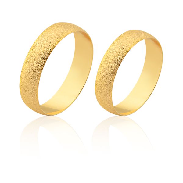 Alianças De Casamento Em Ouro Amarelo 10k 
