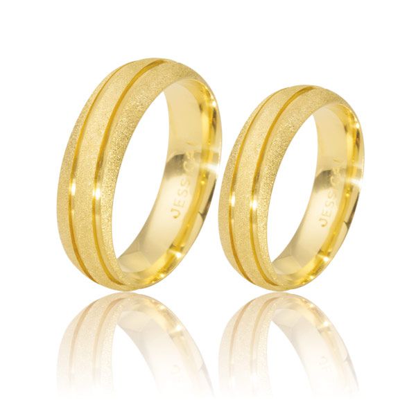 Alianças De Casamento Diamantadas Em Ouro