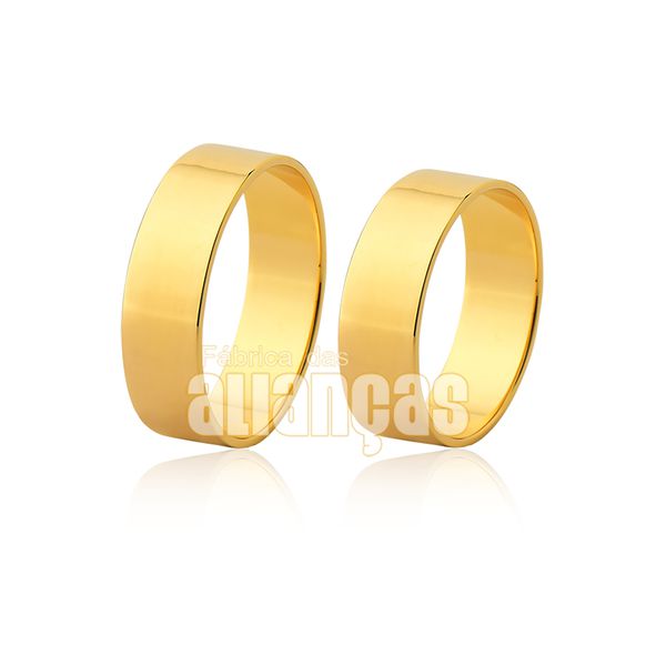 Alianças De Casamento De Ouro 18k