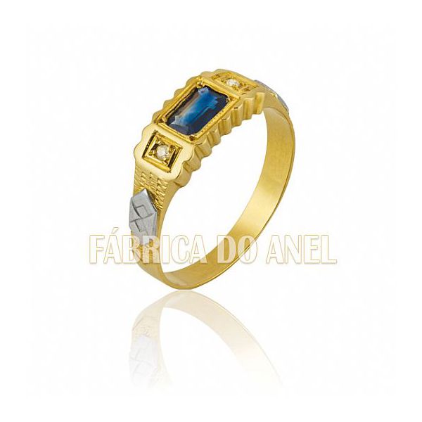 Anel De Formatura Em Ouro 18k Masculino