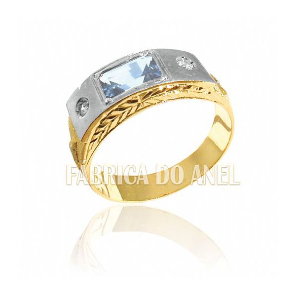 Anel De Formatura Masculino Em Ouro 18k