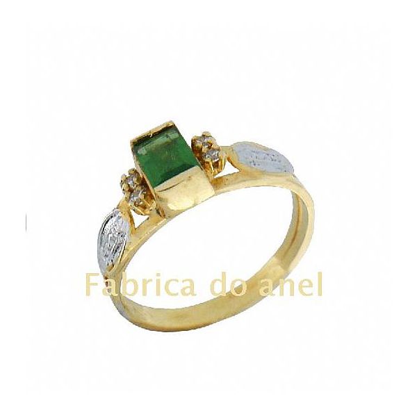 Anel De Formatura Em Ouro Amarelo 18k 0,750 Fa-167-z - FA-167-Z - Fábrica das Alianças