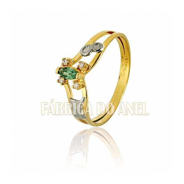 Anel De Formatura Em Ouro Amarelo 18k 0,750 Fa-186-z