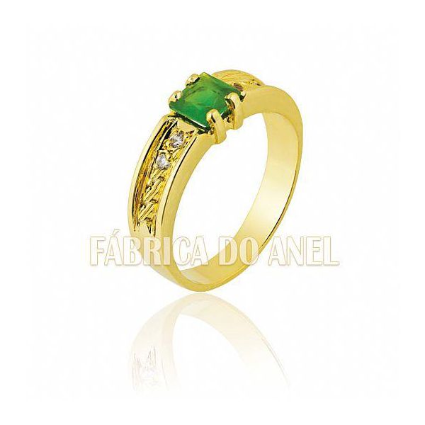 Anel De Formatura Em Ouro Amarelo 18k 0,750 Fa-195-z