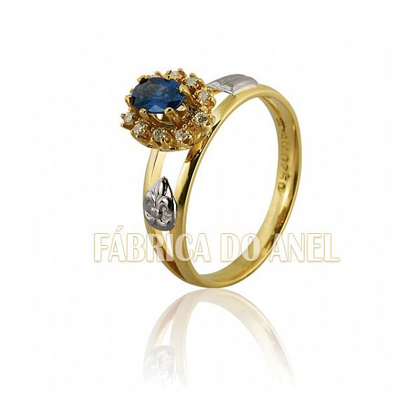 Anel De Formatura Em Ouro Amarelo 18k 0,750 Fa-344-z