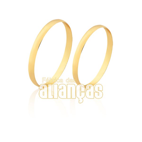 Aliança Fina Em Ouro 18k - FA-1801 - Fábrica das Alianças
