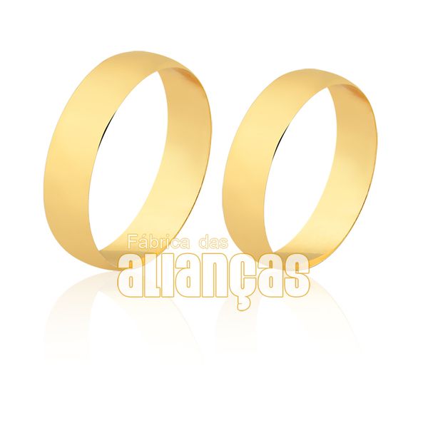 Alianças de Ouro 10k - FA-1808-10K - Fábrica das Alianças