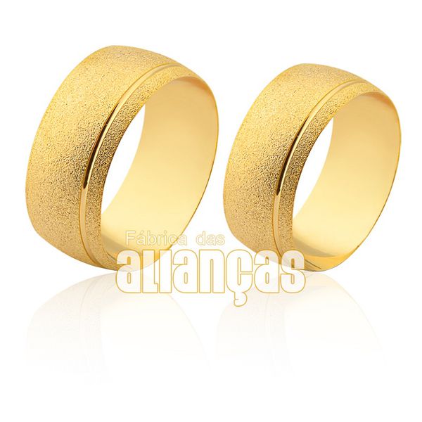 Alianças De Ouro 10k - FA-1834-10K - Fábrica das Alianças