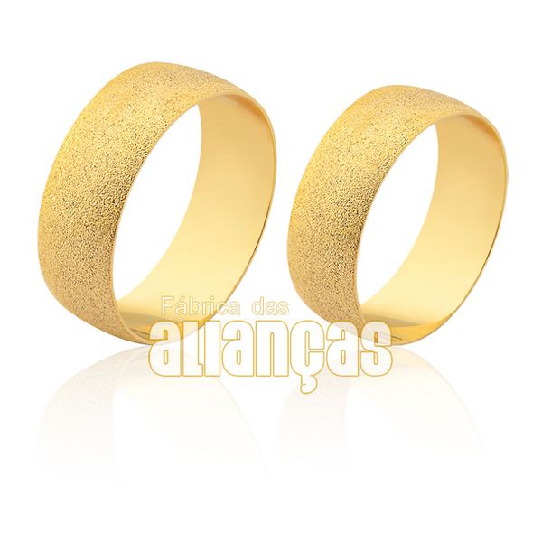 Alianças De Noivado e Casamento Em Ouro 10k - FA-1870-10K - Fábrica das Alianças