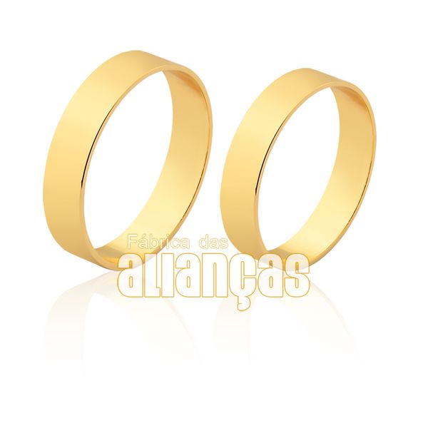 Alianças Finas De Noivado e Casamento Em Ouro 18k - FA-1508 - Fábrica das Alianças