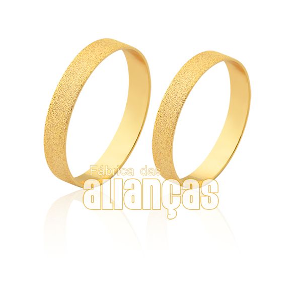 Aliança Delicada Em Ouro 10k - FA-1570-10K - Fábrica das Alianças
