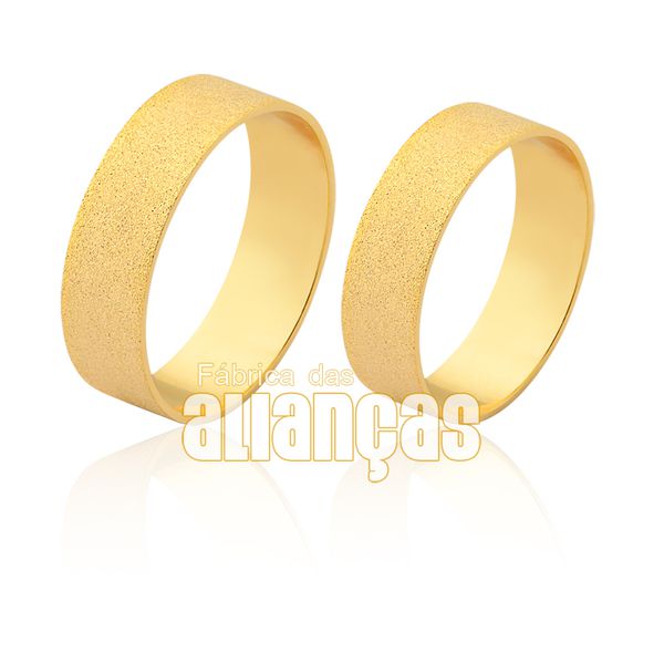 Aliança Diamantada Em Ouro 18k - FA-1575 - Fábrica das Alianças