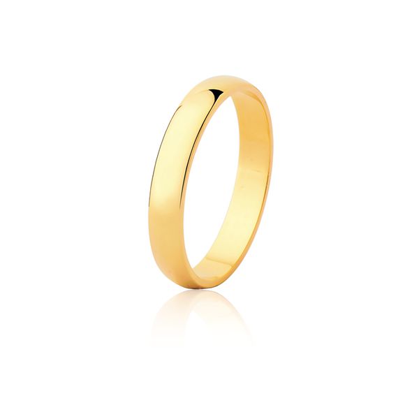 Aliança Ouro Amarelo 18k (3,50mm) - FA-11-unit - Fábrica das Alianças