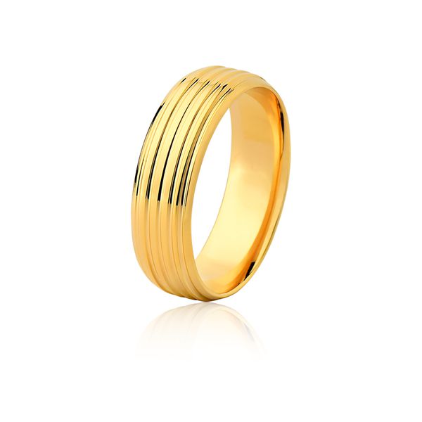 Aliança Ouro Amarelo 18k (6,50mm) - FA-483-unit - Fábrica das Alianças