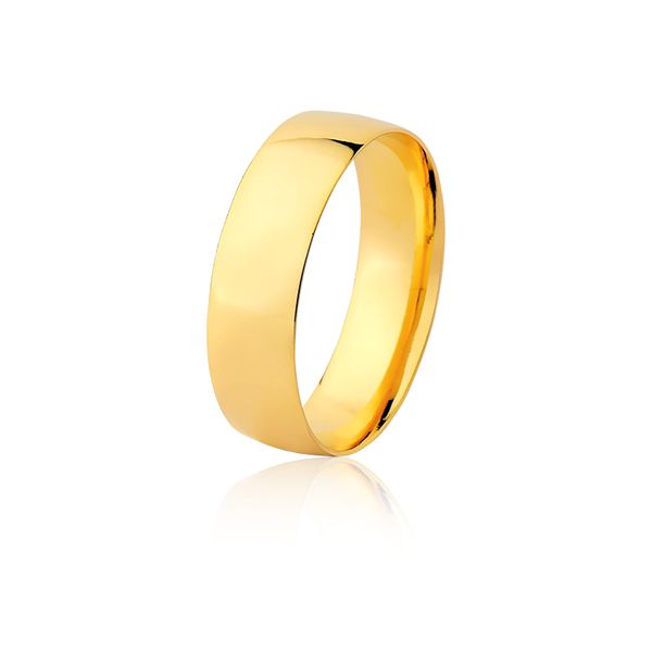 Aliança Ouro Amarelo 18k (6,00mm) - FA-2011-unit - Fábrica das Alianças