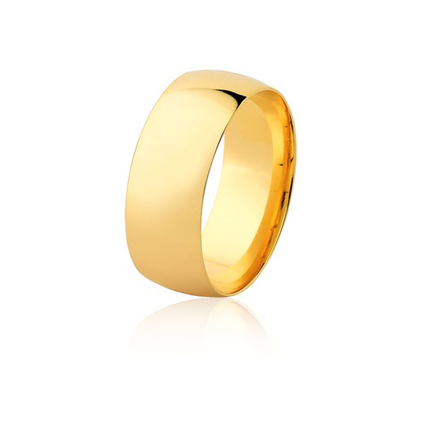 Aliança Ouro Amarelo 18k (8,00mm)