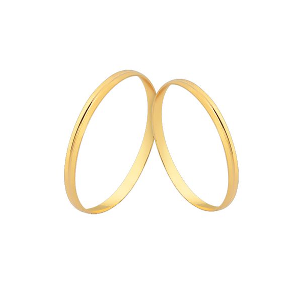 Alianças De Casamento Em Ouro - FA-1840-V - Fábrica das Alianças
