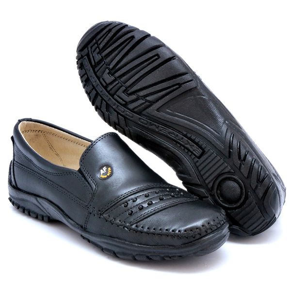 Sapatilha Mocassim Em Couro 