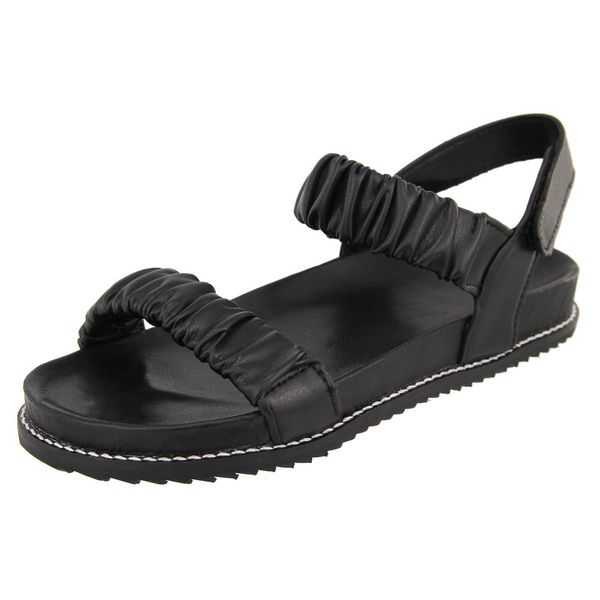 Papete Havaí Enrugada Ajustavel Preto