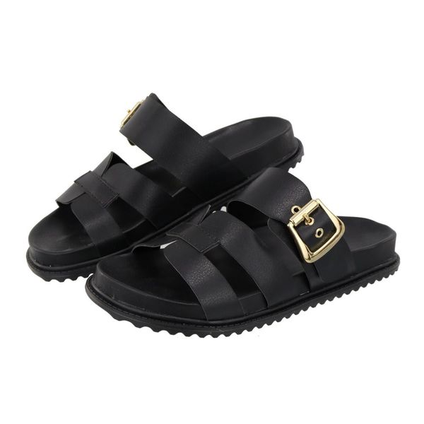 Papete Capri Anatômica Fivela Preto