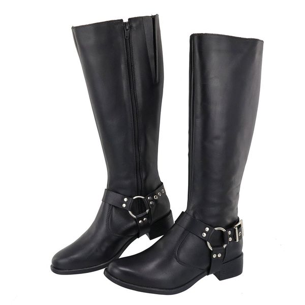 Bota Montaria Kansas Cano Longo Cabresto Preto